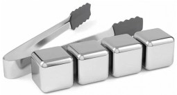 Охлаждающие камни для напитков Xiaomi Circle Joy Stainless Steel Ice Cubes CJ-BK03 4шт серебро