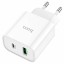 Сетевое зар. устр. Hoco C80A с шнуром Type-C на Lightning 1USB/1С PD3.0/QC3.0 3A 20W белое
