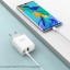 Сетевое зар. устр. Hoco C80A с шнуром Type-C на Lightning 1USB/1С PD3.0/QC3.0 3A 20W белое