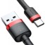 Usb Кабель-зарядка TYPE-C Baseus Cafule 3A 1м (CATKLF-B91) красно-черный