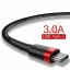 Usb Кабель-зарядка TYPE-C Baseus Cafule 3A 1м (CATKLF-B91) красно-черный