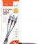 Usb Кабель-зарядка Hoco X47 3в1 Micro/Lightning/Type-C 25см серый