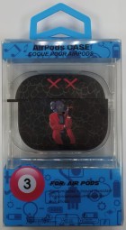 Силиконовый светящийся в темноте чехол для AirPods 3 Luxo Kaws рисунок №40