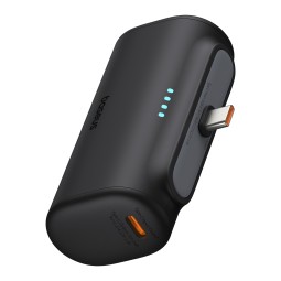 Компактный повербанк Baseus Compact Fast Charging, 1-порт USB-C, 20W/5000mAh, черный