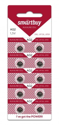 Батарейка часовая Smartbuy AG2-10B (200/2000) SBBB-AG2-10B