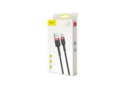 Usb Кабель-зарядка TYPE-C Baseus Cafule 3A 3м (CATKLF-U91) красно-чёрный