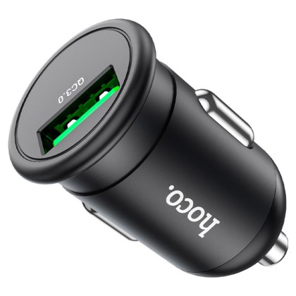 Автомобильное заряд. устр. Hoco Z43 с шнуром Micro 1USB QC3.0 3A 18W черное