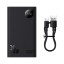 Повербанк с быстрой зарядкой VOC, Baseus Adaman2 20000мАч/2USB/1USB-C 30W, черный