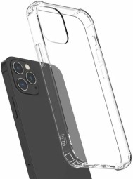 Накладка силикон iPhone 12 Pro Max прозрачный противоударный