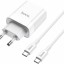 Зарядное устройство для телефона Type C Hoco 76Pro с шнуром Type-C 30W белое