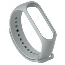 Ремешок для Xiaomi Mi Band 7 силиконовый серый