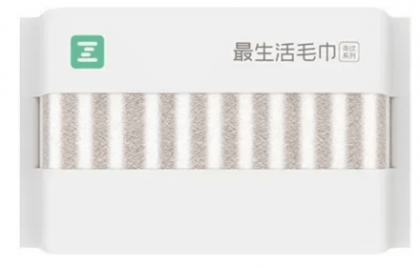Полотенце банное Xiaomi ZSH Stripe 34*80см A1171 бело-коричневое