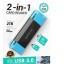 Картридер Borofone DH9 2TB 5Gbps USB/Type-C 3.0 чёрно-синий