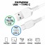 USB Кабель для зарядки USB-Type C Hoco series 20X 3A 1м Белый