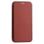 Чехол-книжка Xiaomi redmi 4X Fashion Case кожаная боковая малиновая