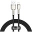 Usb Кабель-зарядка Lightning Baseus Cafule 2.4A 25см (CALJK-01) черный