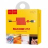 Usb Кабель-зарядка Lightning Hoco X21 Silicone 2A 1м мягкий силиконовый красный