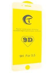 Защитное стекло для i-Phone 6 Plus/6s Plus 9D белое