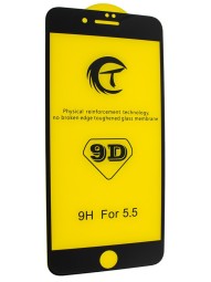 Защитное стекло для i-Phone 6 Plus/6s Plus 9D чёрное