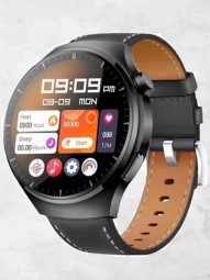 Смарт часы LK4 PRO AMOLED +3 ремешка Черный, 46мм, Умные часы