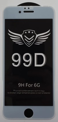 Защитное стекло для i-Phone 6/6s 99D белое