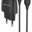 Сетевое зар. устр. Borofone BA49A с шнуром Lightning 1USB 2.1A черное
