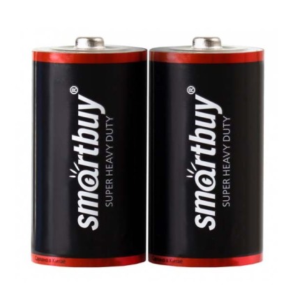 Батарейка солевая Smartbuy R20/2B (24/288) SBBZ-D02S