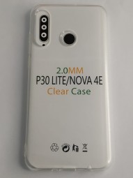 Чехол-накладка силикон 2.0мм Huawei Honor P30 Lite/Nova 4E прозрачный