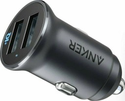 Автомобильное зар. устр. Anker A2727 24W 2USB черное