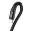Usb Кабель-зарядка Lightning Baseus Elastic 2A 1м CALSR-01 черный