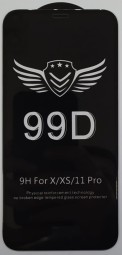 Защитное стекло для i-Phone 11 Pro/X/XS 5.8" 99D чёрное