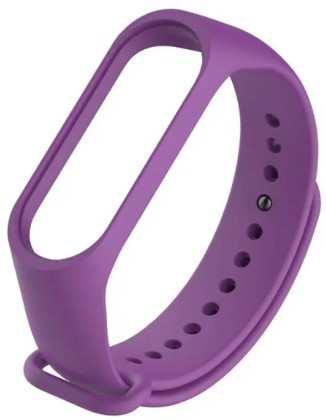 Ремешок для Xiaomi Mi Band 5 силиконовый фиолетовый