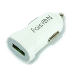 Автомобильное заряд. устр. Faison HZ2 с шнуром Micro 1USB белое