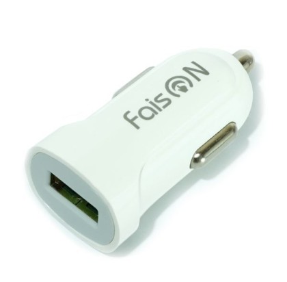 Автомобильное заряд. устр. Faison HZ2 с шнуром Micro 1USB белое