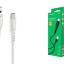 Usb Кабель-зарядка Type-C Borofone BX37 Wieldy 3A 1м в оплётке PVC белый