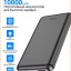 Повербанк с быстрой зарядкой Hoco 100 10000mAh 2USB/2.1A, черный