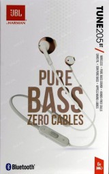 Беспроводные наушники для спорта JBL TUNE 205BT BT4.1/120mAh/6ч золотые
