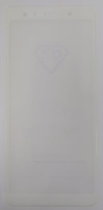 Защитное стекло для Samsung Galaxy A7 (2018) 9D белое