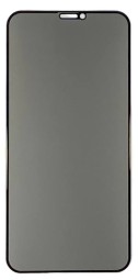 Защитное стекло для i-Phone 11/XR 6.1" Анти-шпион чёрное