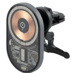 Держатель магнитный c Magsafe в воздуховод Momax Q.Mag Mount 3 15W серый
