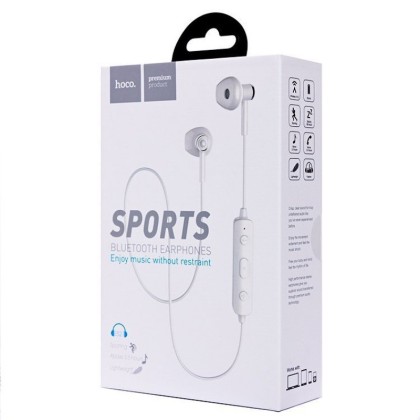 Беспроводные наушники для спорта Hoco ES21 BT4.2/80mAh/3.5ч белые