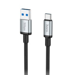 Usb Кабель-зарядка Type-C Hoco US10 3A/5Gbps 0.5м черный