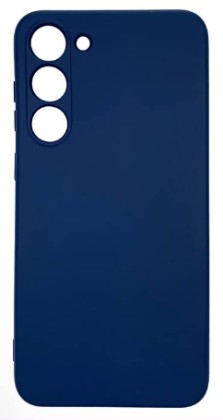 Накладка для Samsung Galaxy S24 Silicone cover без логотипа темно-синяя