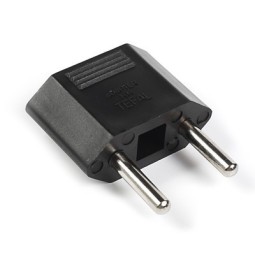 Переходник 2 pin плоский на 2 круглый черный