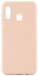 Накладка для Samsung Galaxy A20 Silicone cover пудро