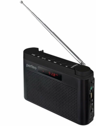 Портативный радиоприемник Perfeo Тайга 6Вт/FM/AUX/USB/MicroSD (PF_C4939) черный
