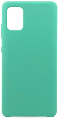 Накладка для Samsung Galaxy A51 Silicone cover бирюзовая