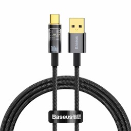 Usb Кабель-зарядка TYPE-C Baseus Explorer 100W 1м (CATS000201) черный