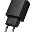 Сетевое зарядное устройство с быстрой зарядкой Baseus Compact 20вт 1USB/1C, черное
