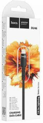 Usb Кабель-зарядка Lightning Hoco DU46 2.4A 1м черный